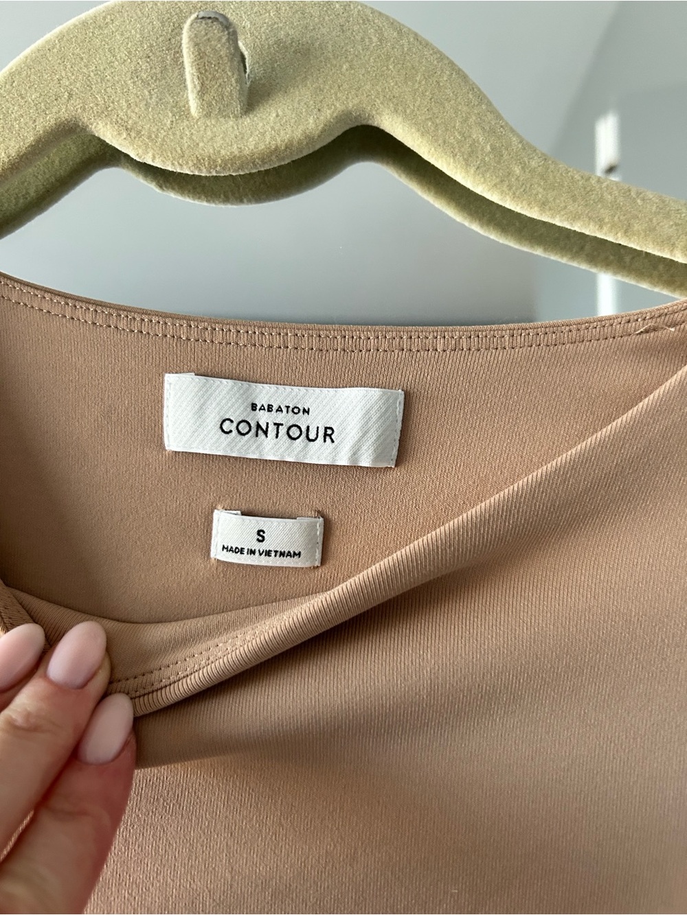 Babaton Contour Tank Top in Beige Tan